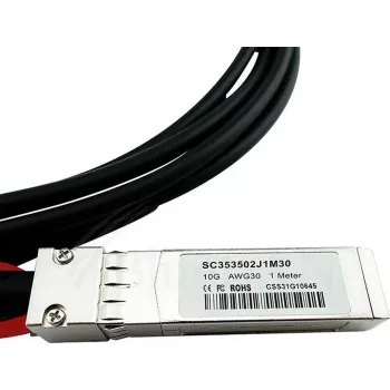 BlueOptics 37-1197-01-BL kompatibilni Cisco 10GBASE-CR aktivni SFP+ na SFP+ Direct Attach kabel, 3m, AWG30