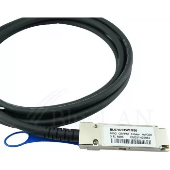 BLUELAN kompatibilni Mellanox MCP1650-H002E30 QSFP56 Direct Attach kabel, 200GBASE-CR4, InfiniBand HDR, 30AWG, 2m (MCP1650-H002E30-BL)