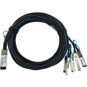 BlueOptics kompatibilni Gigamon QSFP28-4SFP28-DAC-1M BlueLAN pasivni 100GBASE-CR4 QSFP28 na 4x25GBASE-CR SFP28 Direct Attach Breakout kabel, 1 metar, AWG26 (Q28-4S28-DAC-1M-GM-BL)