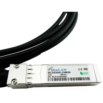 BlueOptics SFP-10G-DAC-0.5M-RU 0,5 m SFP+ na SFP+ Direct Attach Copper kabel - crni - 10 Gbit/s