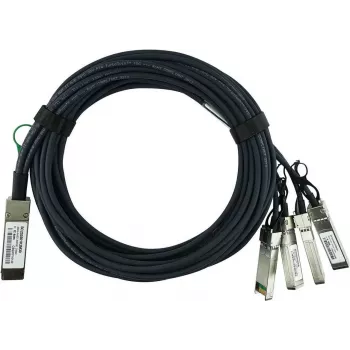 BlueOptics 40G QSFP+ na 4x SFP+ pasivni Direct Attach bakreni breakout kabel, 3 m, plavi