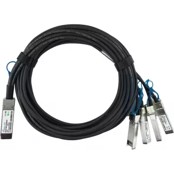 BlueOptics HPE Q9S72A kompatibilni BlueLAN pasivni 100GBASE-CR4 QSFP28 na 4x25GBASE-CR SFP28 Direct Attach Breakout kabel, 1m, AWG26