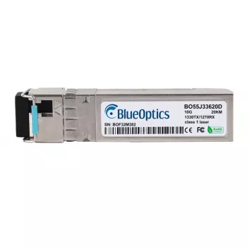 BlueOptics BO55J33620D SFP+ Bidi primopredajnik kompatibilan s Hikvision HK-SFP+-10G-20-1330, 10Gbps, 20km, 1330nm Tx/1490nm Rx, LC Simplex, Single-Mode Fiber