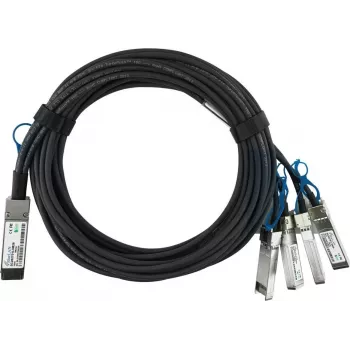 BlueLAN kompatibilni NVIDIA 980-9I645-00C001 pasivni 100GBASE-CR4 QSFP28 na 4x25GBASE-CR SFP28 Direct Attach Breakout kabel, 1m, AWG26