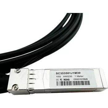 BlueLAN kompatibilni Extreme Networks 10GB-C01-SFPP 10GBASE-CR pasivni SFP+ na SFP+ Direct Attach kabel, 1m, AWG30