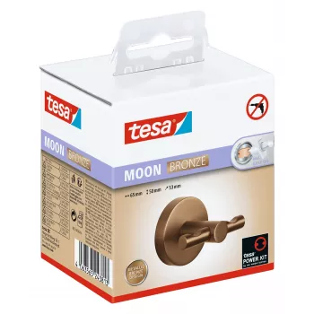 tesa MOON Bronze kuka za ogrtač, samoljepljiva, metal PVD obložen (40604-00000-00)