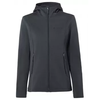 Vaude ženska flis dukserica s kapuljačom Idris, Phantom Black, veličina S