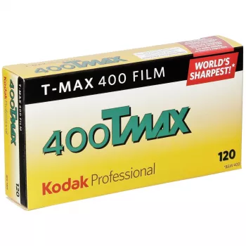 Kodak TMY 400 T-Max 120 Black & White Negative Film, 5-Roll Pack
