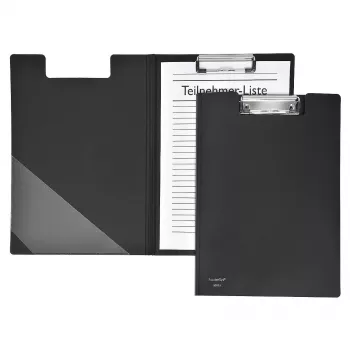 FolderSys clipboard portfolio A4 crna PVC