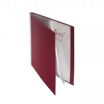 FolderSys mapa s prozirnicama bordo, s 10 košuljica, A4