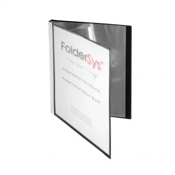 FolderSys mapa s prozirnicama A4, crna, 20 džepova