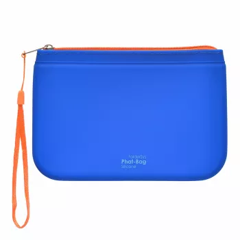 FolderSys PHAT BAG silikonska torbica s patentnim zatvaračem A6, plava (40486-40)