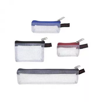 FolderSys set od 4 torbice s patentnim zatvaračem 1x 170x40 mm siva 3x 80x55 mm crno-siva