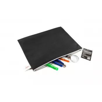 FolderSys A4 vrećica s patentnim zatvaračem crna neprozirna netkana PP 270 x 350 mm