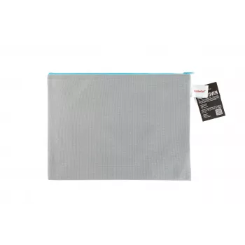 FolderSys torbica s patentnim zatvaračem A4, siva, neprozirni netkani PP 270 x 350 mm