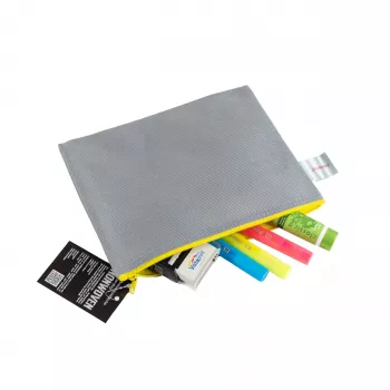 FolderSys torbica s patentnim zatvaračem A5, siva, neprozirni netkani PP 190 x 255 mm