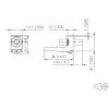METZ CONNECT ST simplex optički adapter multimode/singlemode bijeli