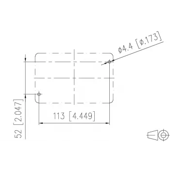 METZ CONNECT E-DAT Industry IP67 V5 2-Port nadžbukna mrežna utičnica, aluminij, siva (1401060320ME)