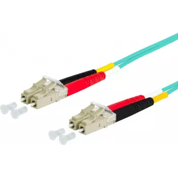 METZ CONNECT 151J1JOJO50E optički patch kabel LC duplex na LC duplex 50/125µm multimode OM3 5m aqua