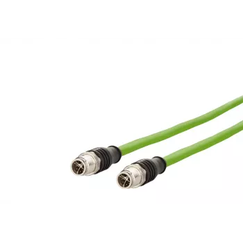 METZ CONNECT M12 industrijski Ethernet patch kabel, Cat.6A, 10m, zeleni