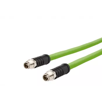 METZ CONNECT M12-M12 8-pinski X-kodirani kabel otporan na torziju 5 m