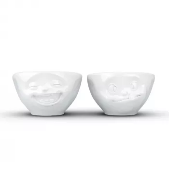FIFTYEIGHT PRODUCTS set zdjela 100ml - Laughing & Delicious bijeli