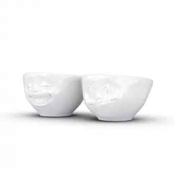 FIFTYEIGHT PRODUCTS set zdjela 100ml - Laughing & Delicious bijeli