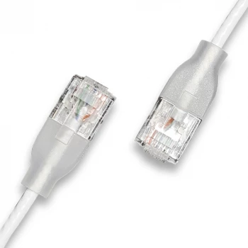 WANTEC patch kabel UTP CAT6a eGlow d=2,8mm 0,30m bijeli (7402)