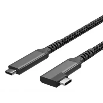 S CONN S/CONN maximum connectivity USB-C kabel za punjenje USB-C na USB-C 3.2 100W PD tekstil 90° - kabel - digitalni/podaci