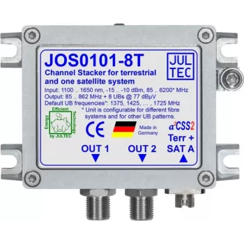 JULTEC JOS0101-8T Unicable II JESS konverter 1x optički FC/PC 8x prijamnik