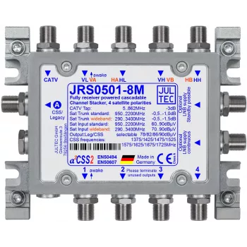 Jultec JRS0501-8M 8-fazni multiswitch 4 SAT ulaza 1 zemaljski ulaz