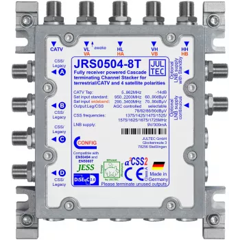 JULTEC JRS0504-8T jednokabelski multiswitch 5/4/8 UB