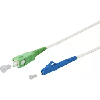 METZ CONNECT OpDAT patch kabel SC-S APC/LC-S OS2 bijeli 2,0 m