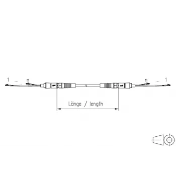 METZ CONNECT OpDAT VIK univerzalni kabel 12x OS2 LC-LC, 50 m