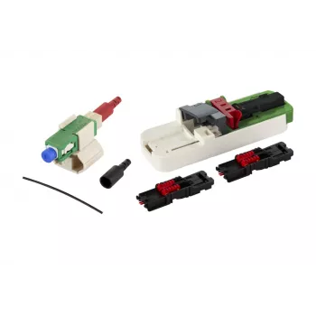 METZ CONNECT SC/APC OS2 Single Mode patch kabel, zeleni, 2m, 20 komada