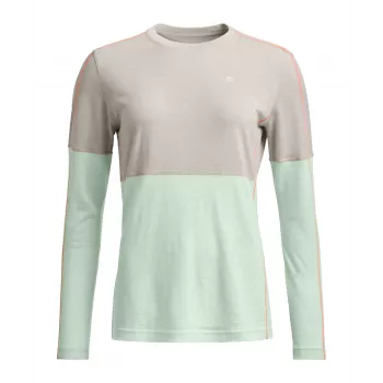 Ortovox 185 Rock N Wool ženska termo majica dugih rukava, White Tea, veličina L