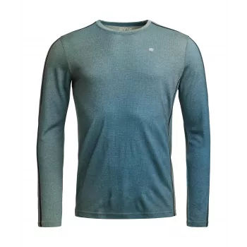 Ortovox 185 Rock'N'Wool Print LS donji sloj - AOP Green Sage, veličina M