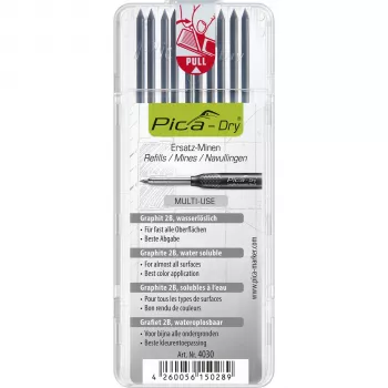 Pica DRY refills Graphite 2B 2,8mm 120mm 10 mina