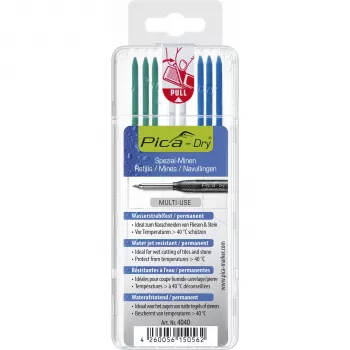 PICA-MARKER Pica DRY Refills Special - SB - 12 mina (bijela, zelena, plava)