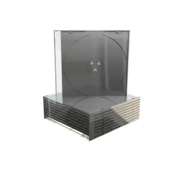 MEDIARANGE BOX21-M kutija za nakit - 1 disk - crna - prozirna - plastika - 120 mm - 140 mm