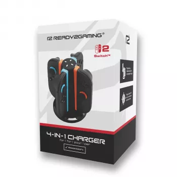 Ready2Gaming Nintendo Switch 2 4 u 1 punjač - stanica za punjenje za Joy-Con i Pro Controller