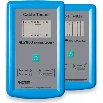 Kurth Electronic KE7000 UTP/STP tester kabela, plavi