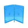 MEDIARANGE BOX38-4-30 Jewelry Box - 4 Discs - Blue - Transparent - Plastic - 120 mm - Dust-resistant - Scratch-resistant