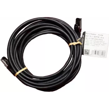 IT-BUDGET Full Copper Premium patch kabel - Flex AWG 26 - Cat.8.1 - 2000 MHz - bez halogena - PoE+ - 40 Gbit - crni - 5 m (90ITBFLEX81PK5S)