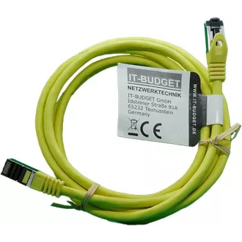 IT-BUDGET Full Copper Premium patch kabel - Flex AWG 26 - Cat.8.1 - 2000 MHz - bez halogena - PoE+ - 40 Gbit - žuti - 2 m (90ITBFLEX81PK2Y)