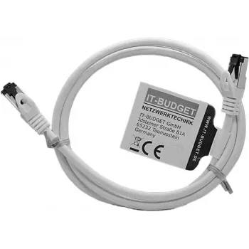 IT-BUDGET Full Copper Premium patch kabel - Flex AWG 26 - Cat.8.1 - 2000 MHz - bez halogena - PoE+ - 40 Gbit - bijeli - 1,5 m (90ITBFLEX81PK15W)