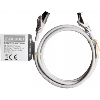 IT-BUDGET Full Copper Premium patch kabel - Flex AWG 26 - Cat.8.1 - 2000 MHz - bez halogena - PoE+ - 40 Gbit - sivi - 1,5 m (90ITBFLEX81PK15G)
