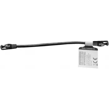 IT-BUDGET Full Copper Premium patch kabel - Flex AWG 26 - Cat.8.1 - 2000 MHz - bez halogena - PoE+ - 40 GBit - crni - 0,5 m (90ITBFLEX81PK050S)