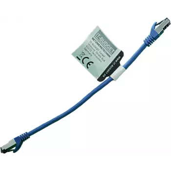 IT-BUDGET Full Copper Premium patch kabel - Flex AWG 26 - Cat.8.1 - 2000 MHz - bez halogena - PoE+ - 40 Gbit - plavi - 0,25 m