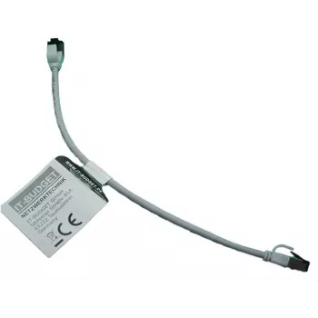 IT-BUDGET Full Copper Premium patch kabel - Slim AWG 28 - Cat.8.1 - 2000 MHz - bez halogena - PoE+ - 40 GBit - sivi - 0,50 m (90ITBSLIM81PK050G)